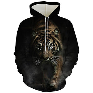 Tiger Beast 3D Printed Hoodies