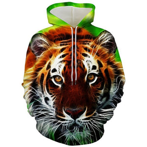 Tiger Beast 3D Printed Hoodies