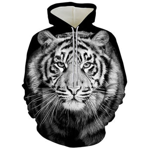 Tiger Beast 3D Printed Hoodies