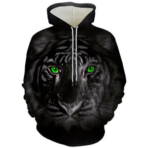 Tiger Beast 3D Printed Hoodies