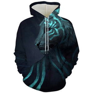 Tiger Beast 3D Printed Hoodies